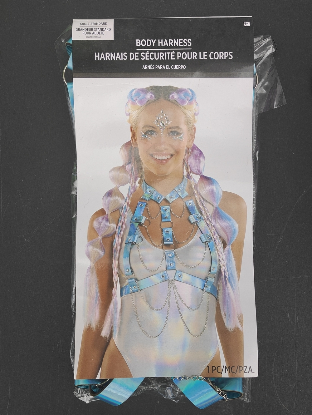 Blue Body Harness Ravewear